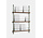 Moebe Magazine shelving 123x85x7cm smoked oak shelves (various colours of legs)