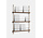 Moebe Magazine shelving 123x85x7cm smoked oak shelves (various colours of legs)