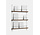 Moebe Magazine shelving 123x85x7cm smoked oak shelves (various colours of legs)