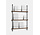 Moebe Magazine shelving 123x85x7cm smoked oak shelves (various colours of legs)