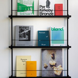 Moebe Moebe Magazine shelving 123x85x7cm black shelves (various colours of legs)