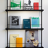 Moebe Moebe Magazine shelving 123x85x7cm black shelves (various colours of legs)