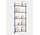 Moebe Magazine shelving 188x85x7cm oak shelves (various colours of legs)