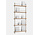 Moebe Magazine shelving 188x85x7cm oak shelves (various colours of legs)