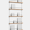 Moebe Moebe Magazine shelving 188x85x7cm oak shelves (various colours of legs)