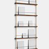 Moebe Moebe Magazine shelving 188x85x7cm smoked oak shelves (various colours of legs)
