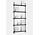 Moebe Magazine shelving 188x85x7cm black shelves (various colours of legs)