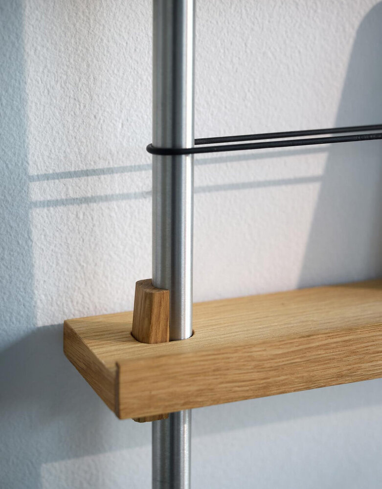 Moebe Moebe Magazine shelf 85x7cm oak – loose parts