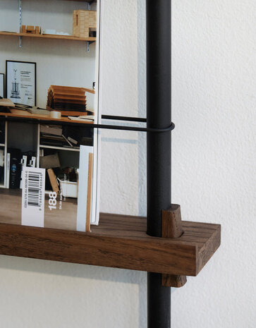 Moebe Moebe Magazine shelf 85x7cm gerookt eiken – losse onderdelen