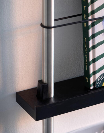 Moebe Moebe Magazine shelf 85x7cm black – loose parts