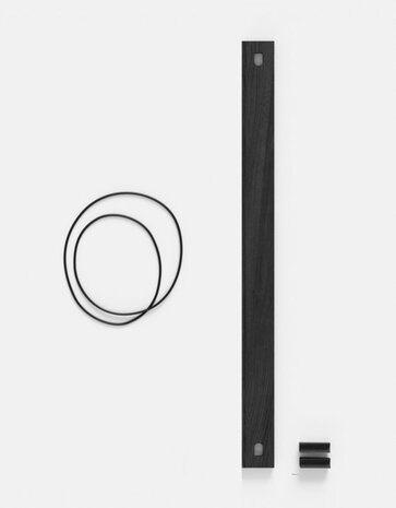 Moebe Moebe Magazine shelf 85x7cm black – loose parts