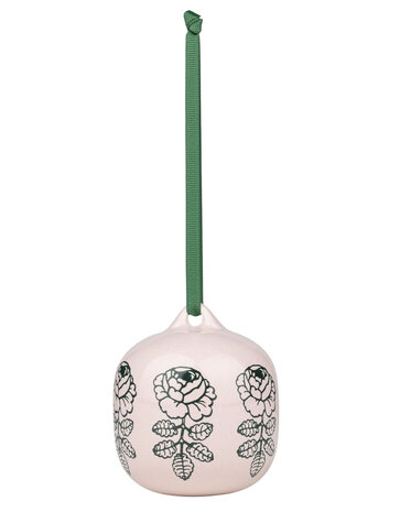 Marimekko Marimekko Vihkuruusu hang ornament 7x7cm roze-groen