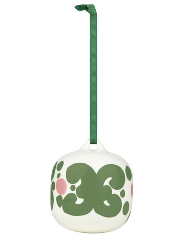 Marimekko Marimekko Keidas hang ornament 7x7cm groen