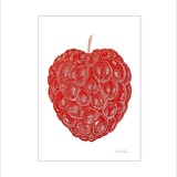 Monika Petersen Monika Petersen Mini Poster Raspberry Red A5