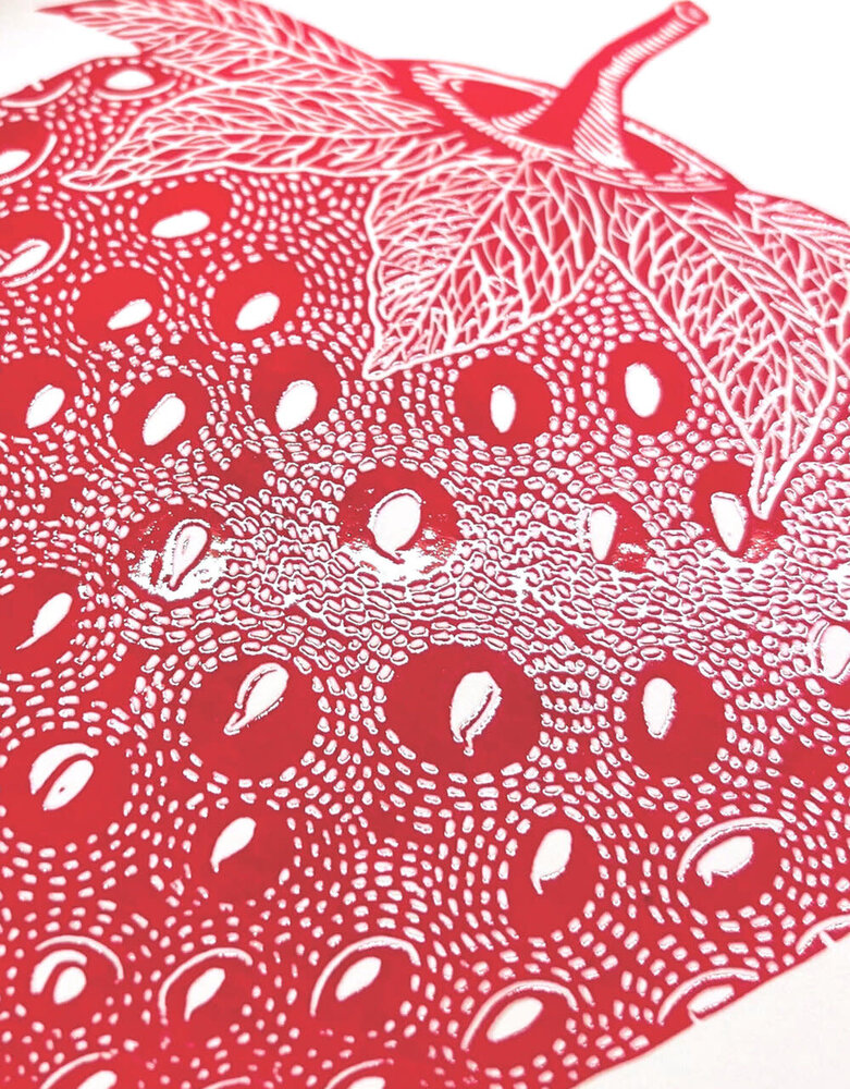 Monika Petersen Monika Petersen Mini Poster Raspberry Red A5