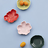 Marimekko Marimekko Unikko & Kivet small plates set of 4 Ø9cm pink/light green/orange-red/dark green