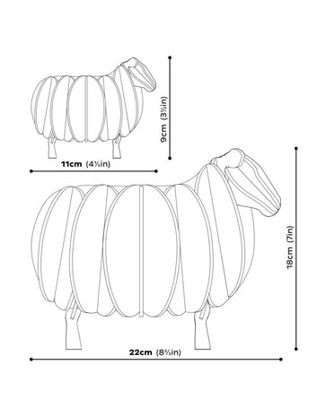 LOVI LOVI Sheep (various sizes) white