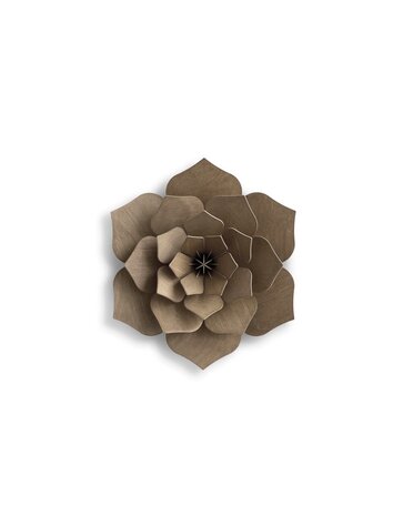 LOVI Lovi Decor Flower Brown - 4 sizes - Birch Wood 3D DIY kit LOVI Lovi Decor Flower Brown - 4 sizes - Birch Wood 3D DIY kit