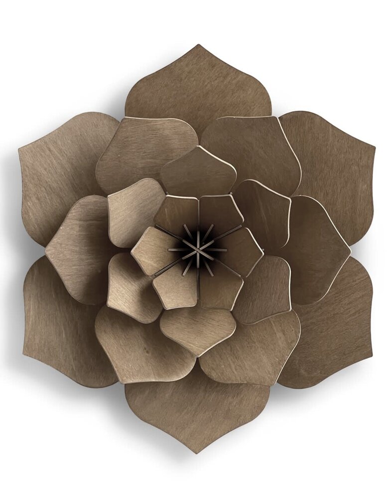 LOVI Lovi Decor Flower Brown - 4 sizes - Birch Wood 3D DIY kit LOVI Lovi Decor Flower Brown - 4 sizes - Birch Wood 3D DIY kit