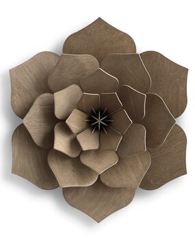 LOVI Lovi Decor Flower Brown - 4 sizes - Birch Wood 3D DIY kit
