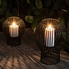 Uyuni Lighting UYUNI Upside-down lantern for LED candles black metal Medium