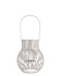 UYUNI Upside-down lantern for LED candles light grey metal Medium