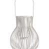 Uyuni Lighting UYUNI Upside-down lantern for LED candles light grey metal Large
