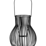 Uyuni Lighting UYUNI Upside-down lantern for LED candles black metal Large