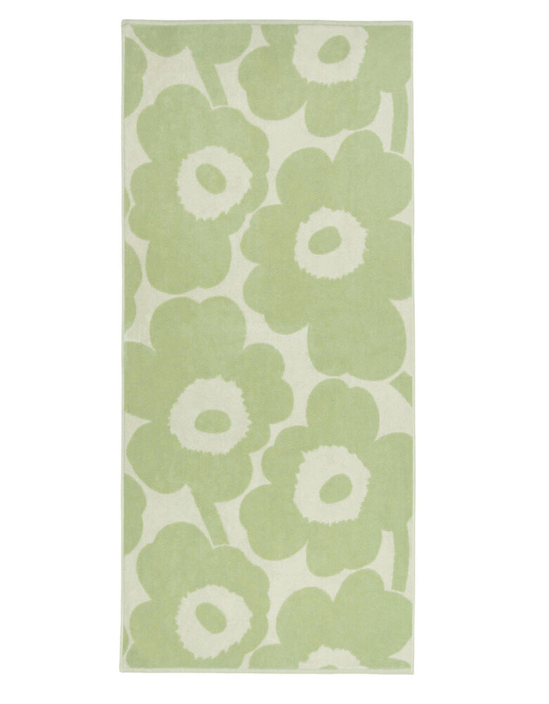 Marimekko Marimekko Unikko Bad Handdoek 70x150cm saliegroen