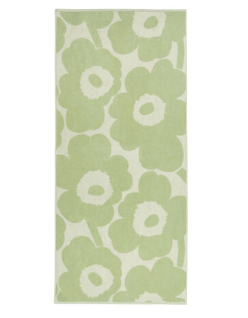 Marimekko Marimekko Unikko Bad Handdoek 70x150cm saliegroen