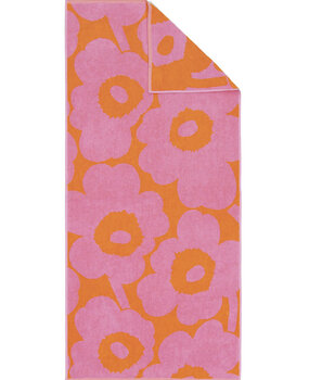 Marimekko Marimekko Unikko Bad Handdoek 70x150cm roze-oranje