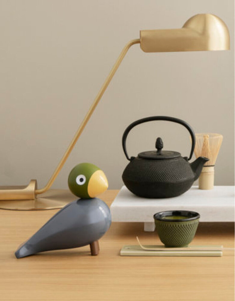 Kay Bojesen Denmark Kay Bojesen Songbird Nightingale H15.5cm aqua