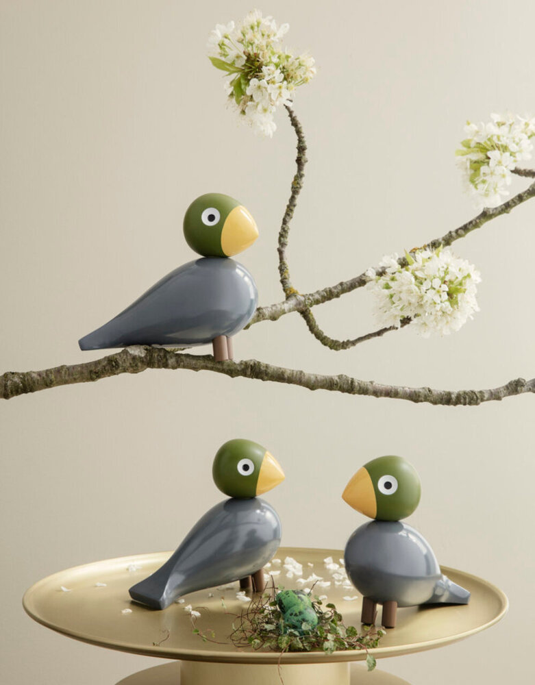 Kay Bojesen Denmark Kay Bojesen Songbird Nightingale H15.5cm aqua