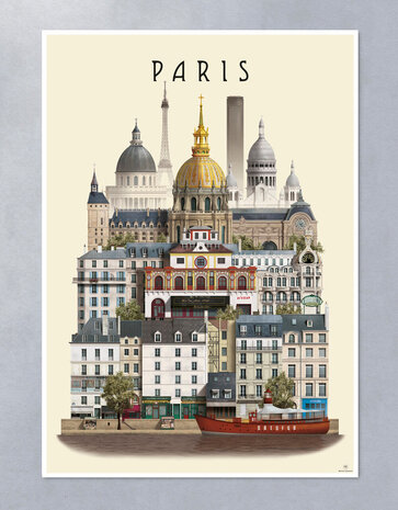 Martin Schwartz Martin Schwartz A4 poster Parijs