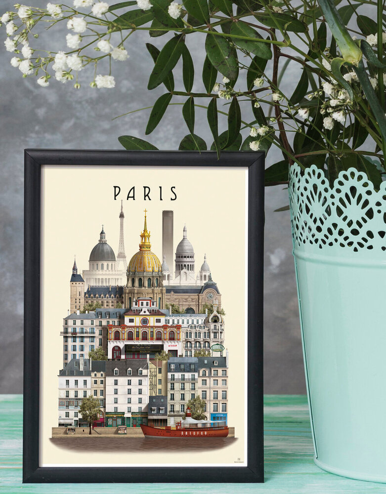 Martin Schwartz Martin Schwartz A4 poster Paris