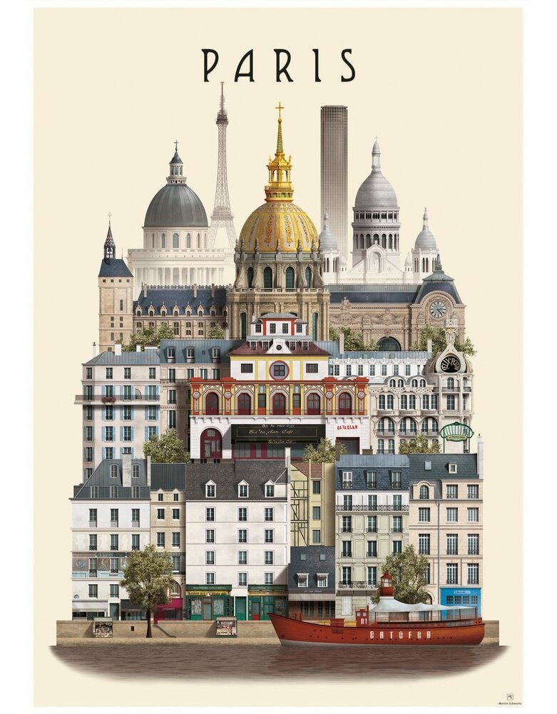 Martin Schwartz Martin Schwartz A4 poster Paris