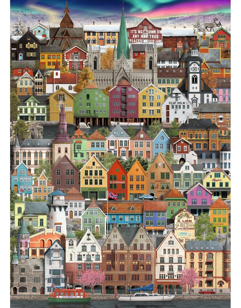 Martin Schwartz Martin Schwartz Norway puzzle 1000 pieces – 50x70cm Martin Schwartz Martin Schwartz Norway puzzle 1000 pieces – 50x70cm