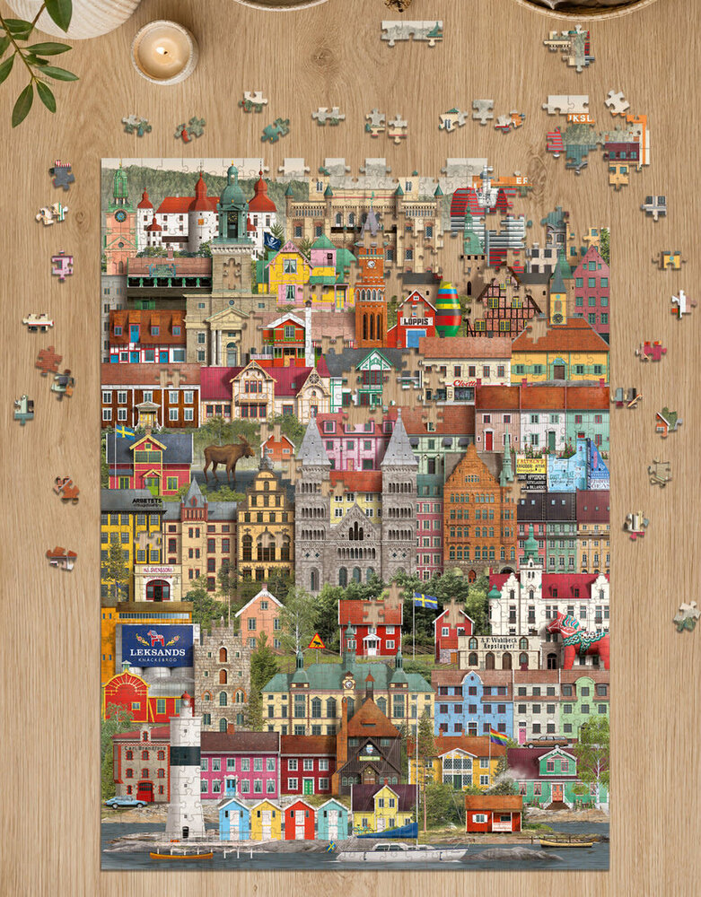 Martin Schwartz Martin Schwartz Sweden puzzle 1000 pieces – 50x70cm Martin Schwartz Martin Schwartz Sweden puzzle 1000 pieces – 50x70cm