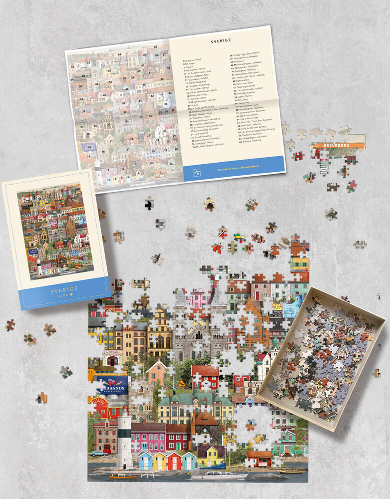Martin Schwartz Martin Schwartz Zweden puzzel 1000 stukjes – 50x70cm