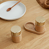 Gejst Gejst Sina Zout- en Pepermolen set met tray eiken met messing