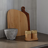 Gejst Gejst Sina Salt and Pepper Mill Set with Tray, Oak with Brass