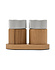 Gejst Sina Salt and Pepper Mill Set with Tray, Oak with Steel