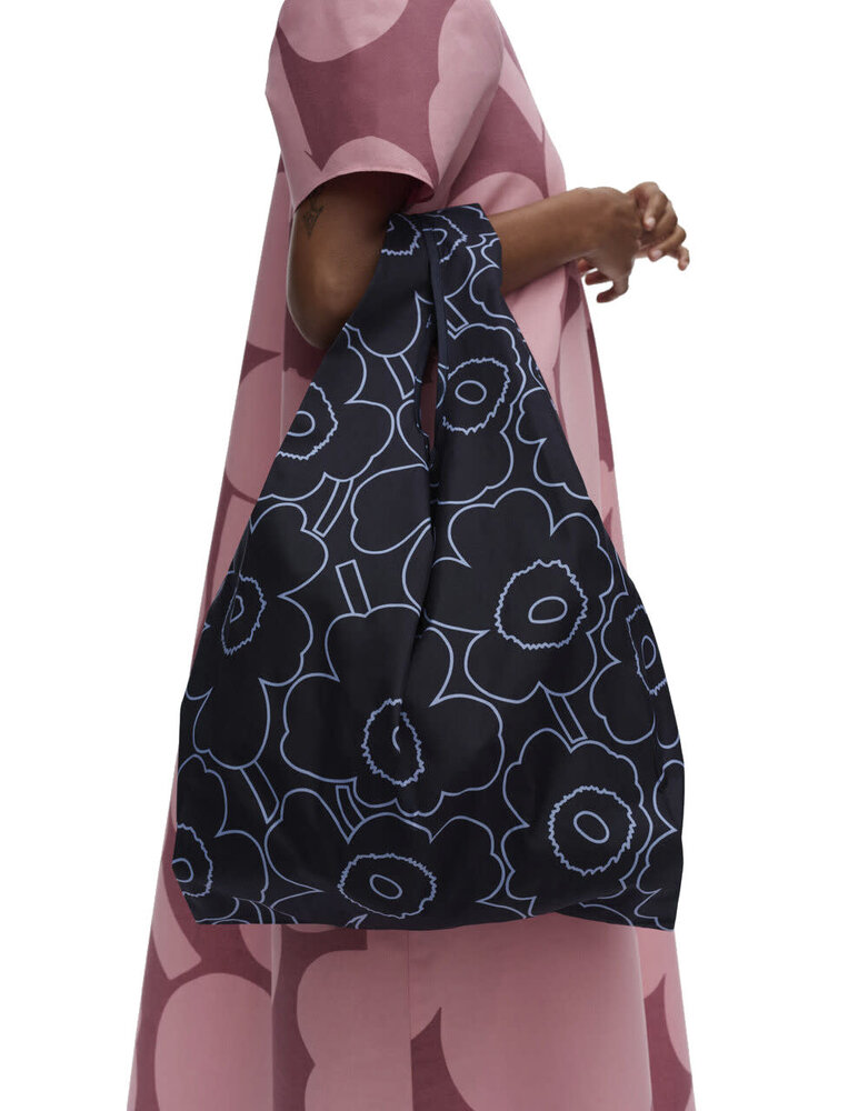 Marimekko Marimekko Smartbag vouwtasje Piirto Unikko blauw Marimekko Marimekko Smartbag vouwtasje Piirto Unikko blauw