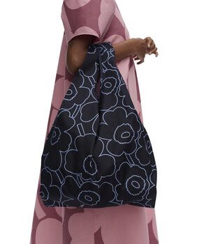 Marimekko Marimekko Smartbag vouwtasje Piirto Unikko blauw Marimekko Marimekko Smartbag vouwtasje Piirto Unikko blauw