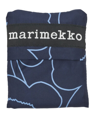 Marimekko Marimekko Smartbag vouwtasje Piirto Unikko blauw Marimekko Marimekko Smartbag vouwtasje Piirto Unikko blauw