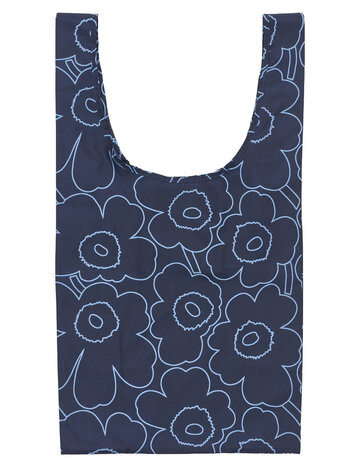Marimekko Marimekko Smartbag vouwtasje Piirto Unikko blauw Marimekko Marimekko Smartbag vouwtasje Piirto Unikko blauw