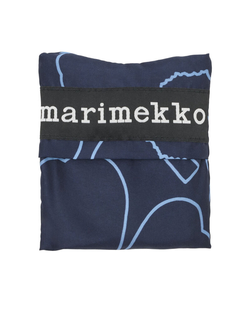 Marimekko Marimekko Mini Smartbag vouwtasje Piirto Unikko blauw Marimekko Marimekko Mini Smartbag vouwtasje Piirto Unikko blauw