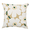 Marimekko Marimekko Pieni Unikko cushion cover 50x50 cm hay-emerald green Marimekko Marimekko Pieni Unikko cushion cover 50x50 cm hay-emerald green