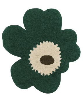 Marimekko Marimekko Unikko Badmat 73x74cm smaragdgroen Marimekko Marimekko Unikko Badmat 73x74cm smaragdgroen