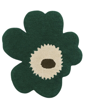 Marimekko Marimekko Unikko Badmat 73x74cm smaragdgroen Marimekko Marimekko Unikko Badmat 73x74cm smaragdgroen
